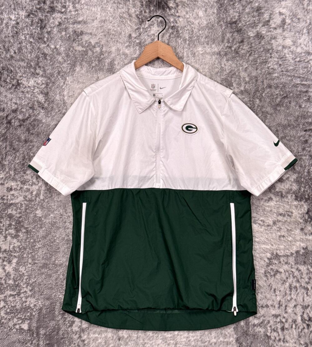 Nike Pullover Jacket Medium Mens Green Bay Packers Half Zip